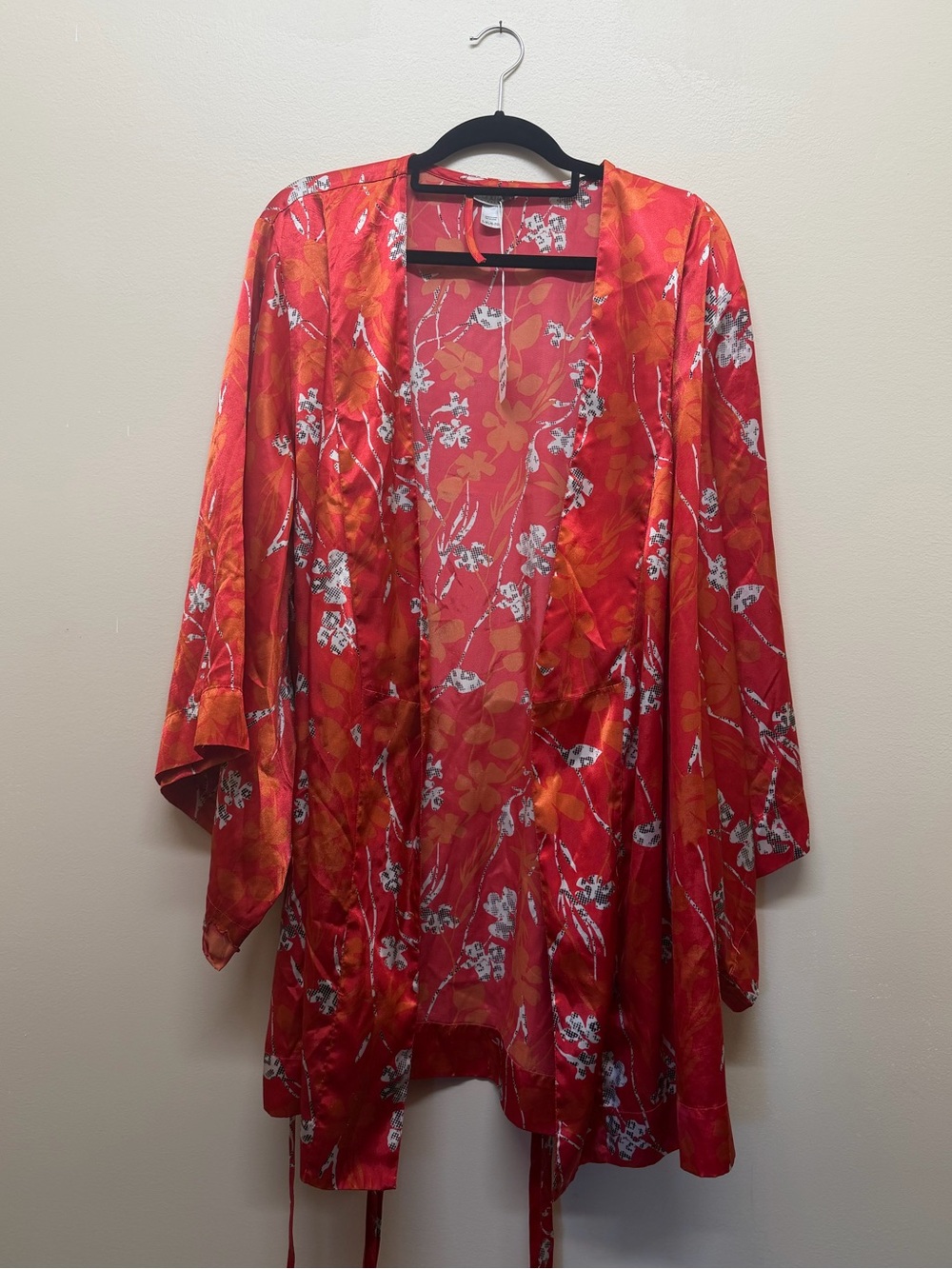 Vintage La Senza satin kimono-style robe
